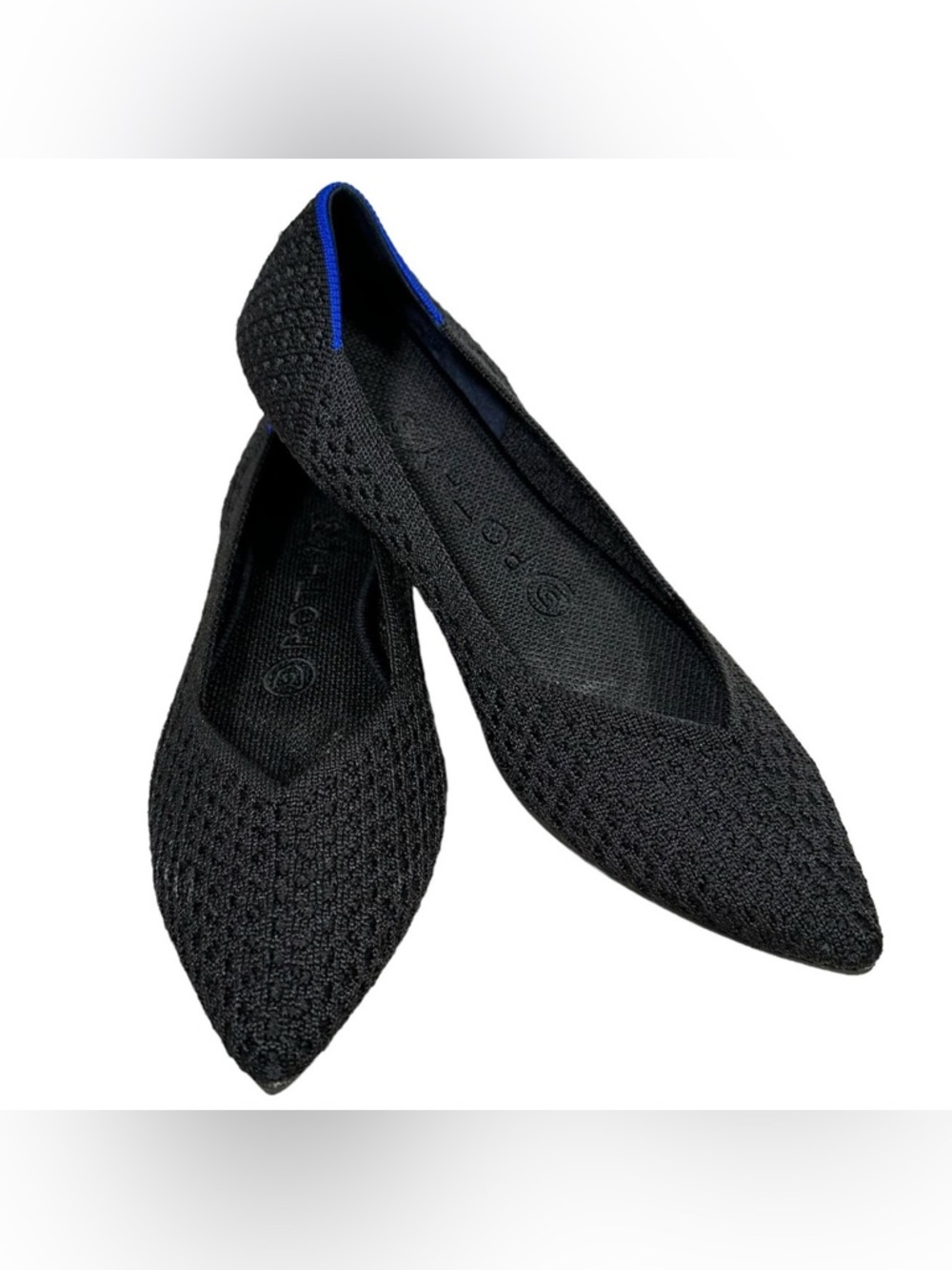 🆕 ROTHY’S Black Swiss Dot “The Point” Ballet Flat - 8
